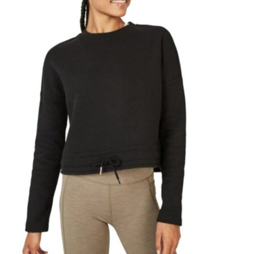 Sweaty Betty Crop Tie Hem Sweatshirt